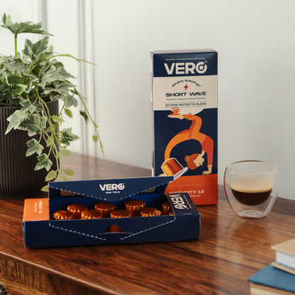 10 Packs of VERO Short Wave Ristretto Coffee Capsules